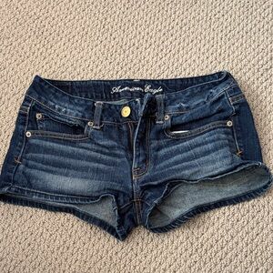 American Eagle Outfitters Dark Blue Jean Shorts